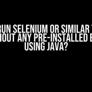 How to Run Selenium or Similar Tool in a VPS without Any Pre-Installed Browser Using JAVA?