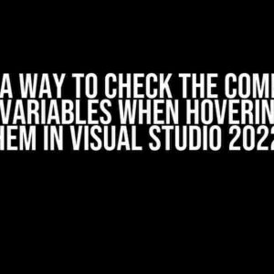 Is there a way to check the comments of local variables when hovering over them in Visual Studio 2022?